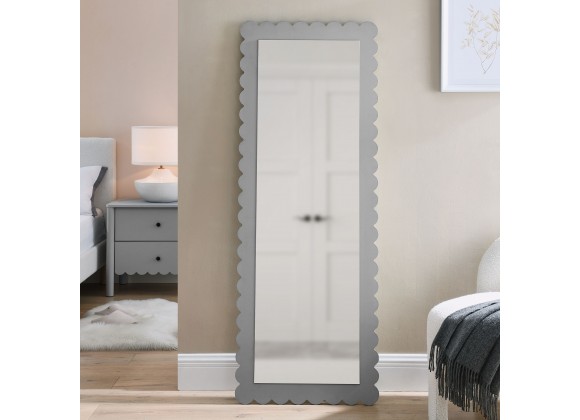 Modway Emmeline Scalloped Rectangle Floor Mirror