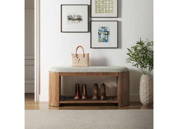 Modway Ashby 45" Geometric Upholstered Bench