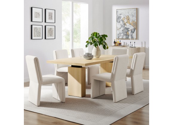 Modway Piston 82" Rectangular Wood Dining Table 1