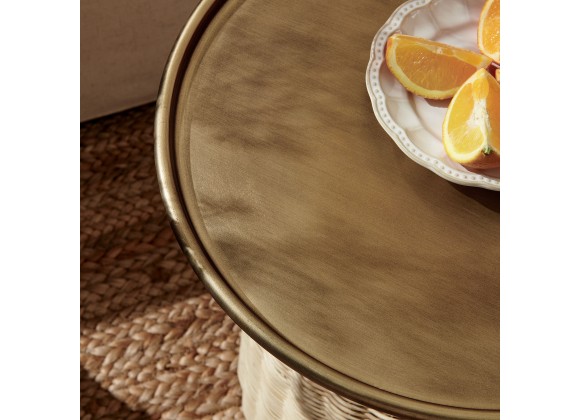 Modway Lazaro Round Rattan Side Table