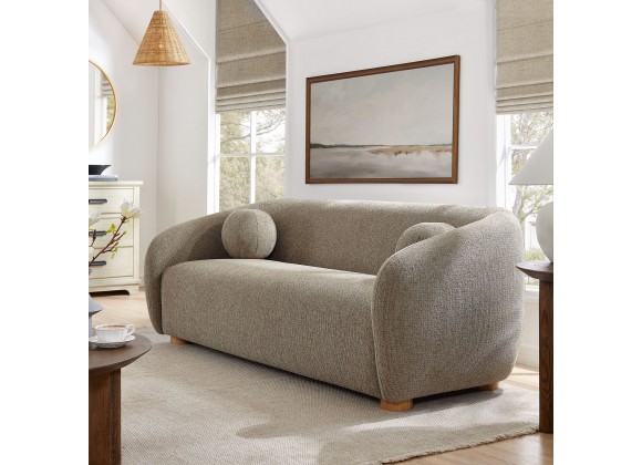 Modway Holland 85" Chenille Fabric Sofa Brown