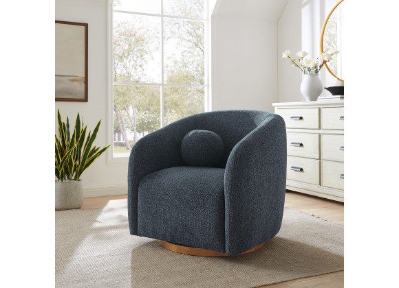 Modway Holland Swivel Chenille Fabric Armchair
