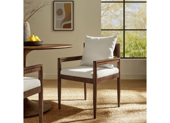 Modway Remington Wood Dining Armchair White