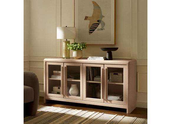 Modway Evren 4-Door Sideboard Storage Display Cabinet