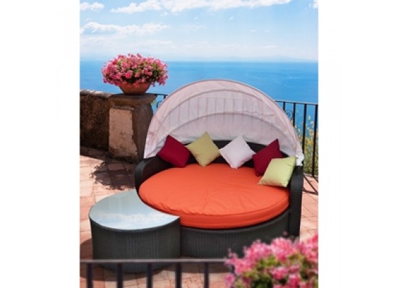 Modway Perectiona Canopy Daybed in Espresso Red - On SALE!