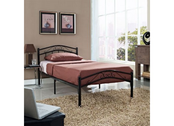 Modway Townhouse Bed Frame in Black