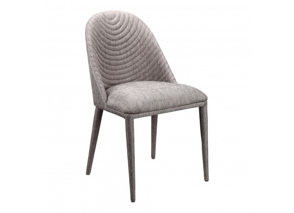 Moe's Home Collection Libby Dining Chair in Grey - Set of Two - Front Side Angle