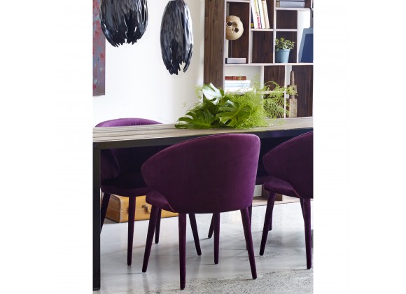Moe's Home Collection Stewart Dining Chair - Purple - Lifestyle