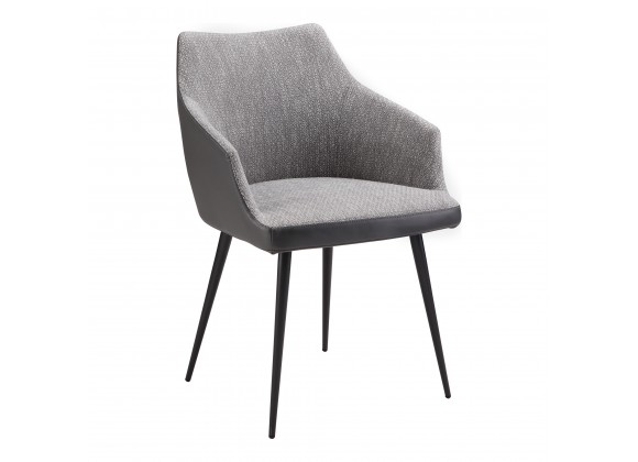 Moe's Home Collection Becket Dining Chair - Grey - Front Side Angle