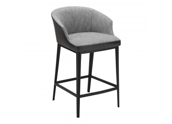 Moe's Home Collection Beckett Counter Stool - Grey - Front Side Angle