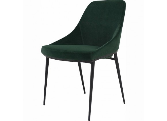 Moe's Home Collection Sedona Dining Chair - Set of 2 - Green Velvet
