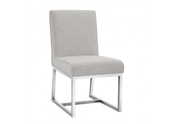 Sunpan Miller Dining Chair - Marble - Set of Two - Front Side Angle
