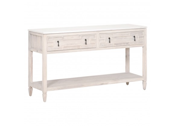 Essentials For Living Emerie 2-Drawer Entry Console - Front Side Angle