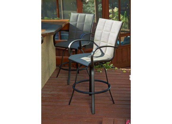 Outdoor Greatroom Company Empire Barstools - Set of 2 - Lifestyle