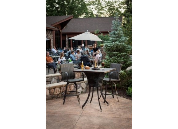 Outdoor Greatroom Company Empire Square Pub Table - Lifestyle