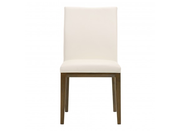 Moe's Home Collection Frankie Dining Chair in White - Set of Two - Front Angle