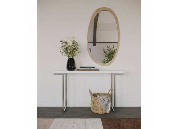 Moe's Home Collection Repetir Console Table White Lacquer - Lifestyle