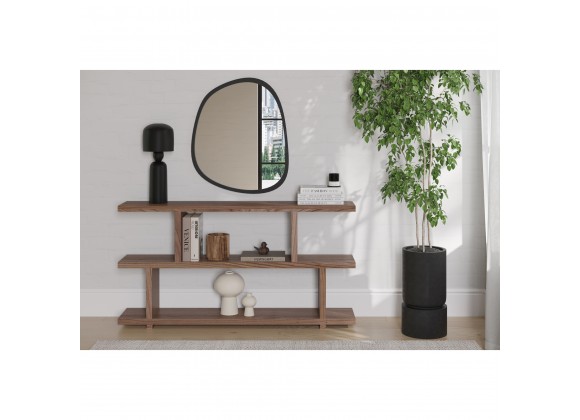 Moe's Home Collection Miri Shelf Small - Walnut - Lifestyle