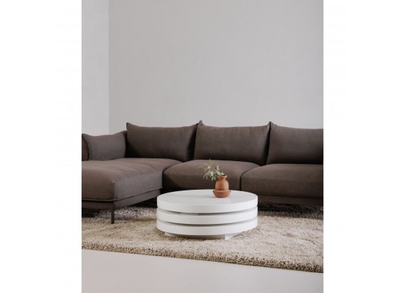 Moe's Home Collection Torno Coffee Table - White - Lifestyle
