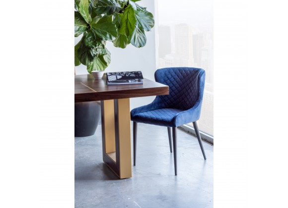 Moe's Home Collection Etta Dining Chair - Dark Blue - Lifestyle