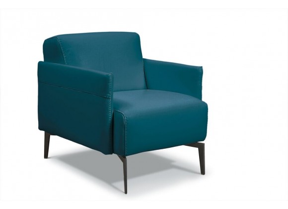 Eros Chair In Leather Pavone