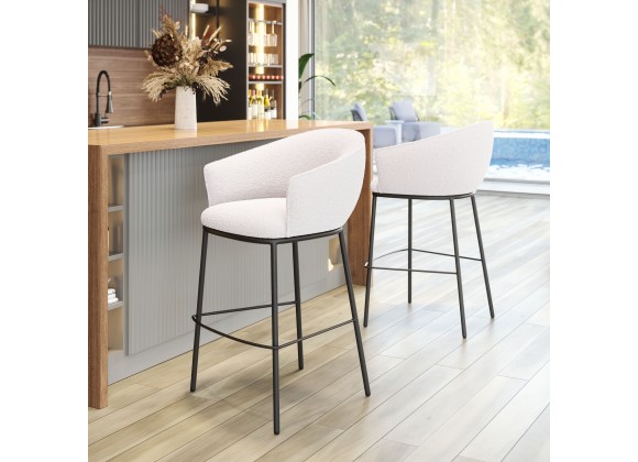 Essen Barstool in Ivory- Lifestyle 1