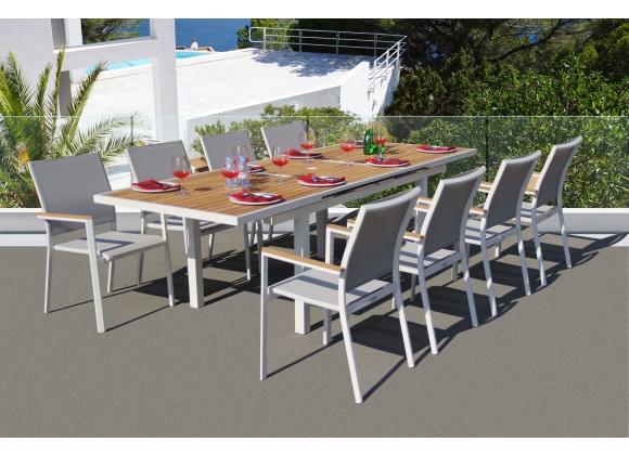 Bellini Home and Garden Essence 9 Pc Dining Set - Lifestyle