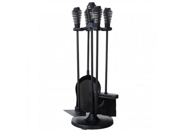 Mr. Bar-B-Q UniFlame® 5 Piece Black Finish Stove Set with Spring Handles
