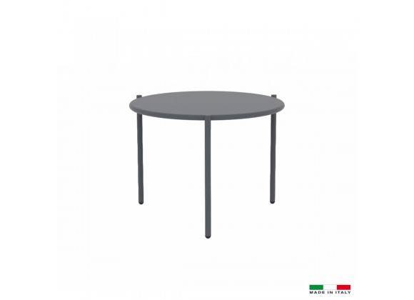 Bellini Aria Small Round End Table Grey - Front Angle