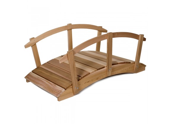 All Things Cedar 6' Garden Bridge & Side Rails