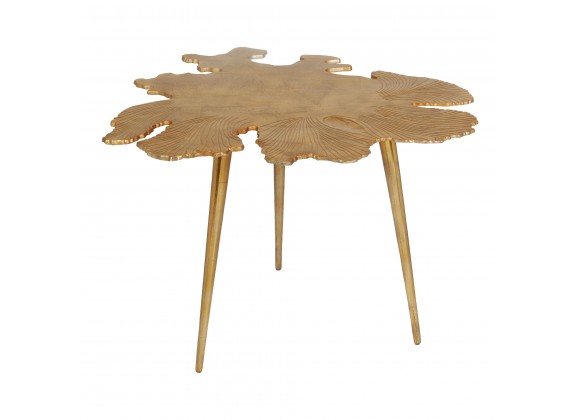 Moe's Home Collection Amoeba Side Table - Gold - Front Angle