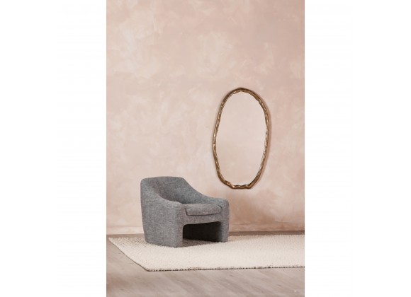 Moe's Home Collection Found Mirror Oval in Gold - Lifestyle