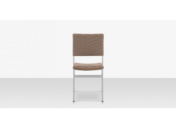 Source Furniture Fiji Wicker Dining Side Armless Chair California Sand Front
