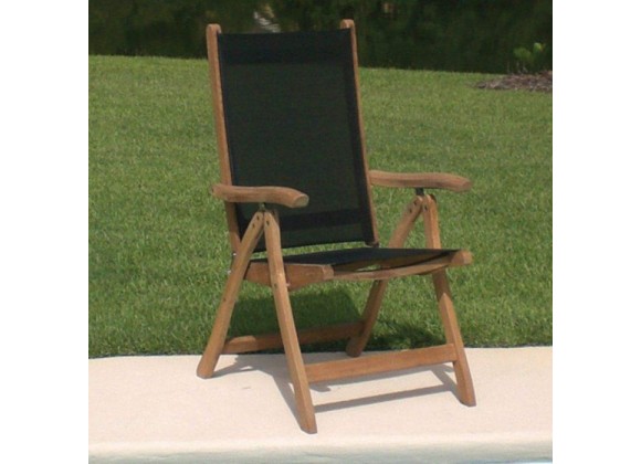 Royal Teak Florida Chair Sling Outdoor Front View