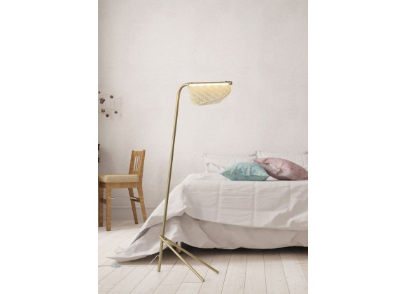 Piper Floor Lamp Golden Carbon Steel - Lifestyle