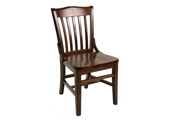 European Beechwood Wood Dining Chair - FLS-02S - Angle