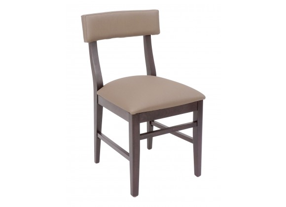 European Beechwood Wood Dining Chair - Cumin - Front