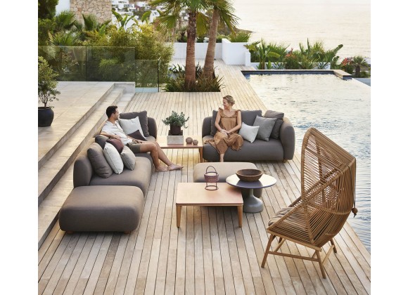 Cane-Line Capture Coffee Table Base Teak Outdoor