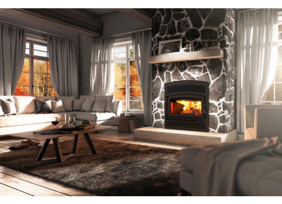 Valcourt Fireplace Lafayette II Wood Burning Fireplace - Lifestyle 1