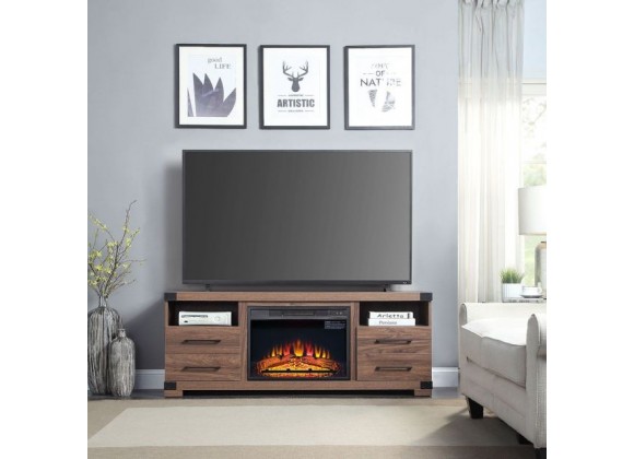 Manhattan Comfort Electric 23 " Fireplace Box with Heat Functionality Set