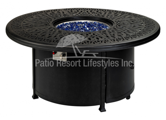 Patio Resort Lifestyle 52" Monarch Series Round Fire Table With Built-In Burner Accessory 