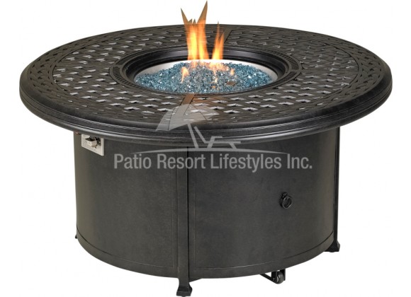 48" Windsor Series Round Fire Table With Built-In Burner Accessory