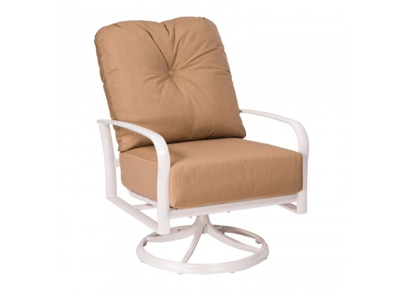 Woodard Fremont Cushion Swivel Rocking Lounge Chair - Angled