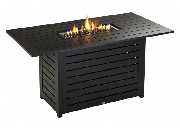 72" X 40" Regal Series Rectangle Counter Table With Fire Pit - With Fire
