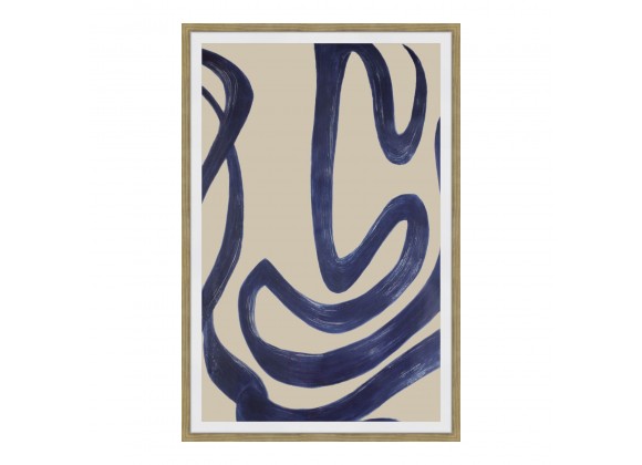 Moe's Home Collection Clarity 1 Abstract Ink Print Wall Decor - Front