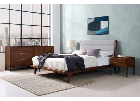 Greenington Mercury Upholstered Eastern King Platform Bed, Exotic - Lifestyle