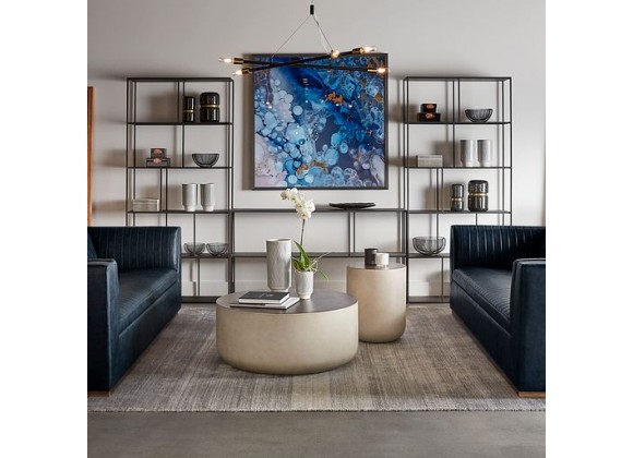 Sunpan Eiffel Low Bookcase - Black in Large - Lifestyle