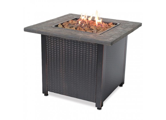 Mr. Bar-B-Q Endless Summer® LP Gas Outdoor Fire Pit with 30-in Resin Tile Mantel