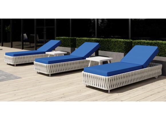 Source Furniture Aria 28" Aluminum Frame Chaise