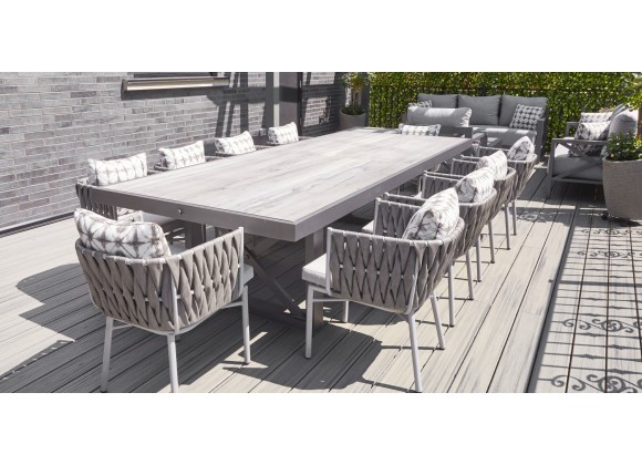 Source Furniture Contemporary Square X Style Dining Table Base Set